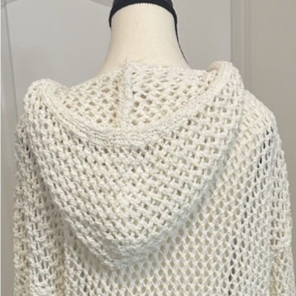 Nicole Miller Artelier Open Hooded Swim Cover/Cardigan